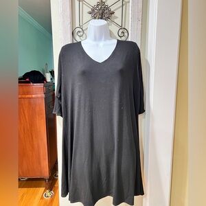 Eileen Fisher V-Neck Black Top 1X